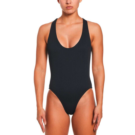 Traje de Baño Crossback One Piece de Niños Negro