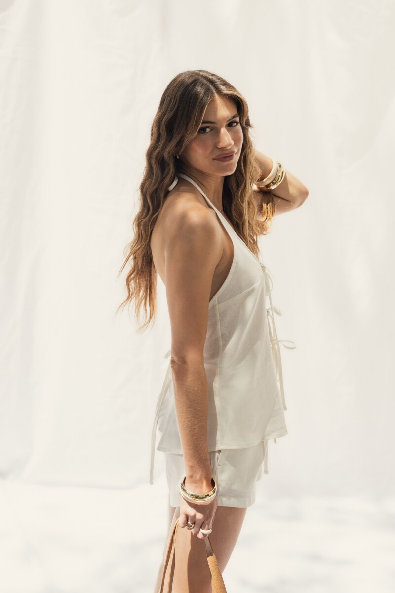 BLUSA GRECIA OFF WHITE BLUSA GRECIA OFF WHITE