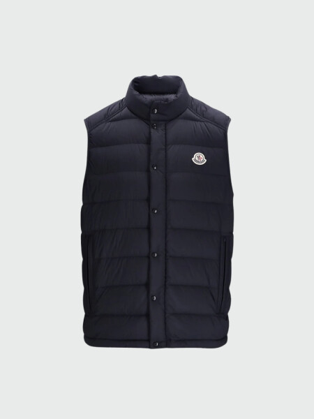 MONCLER - Chaleco de Plumas Barthe Negro