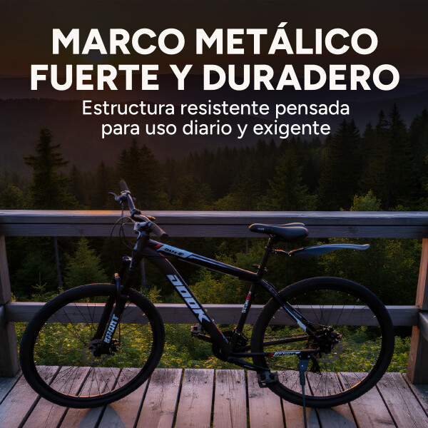 Bicicleta Jook Montaña Rod 29 Freno Disco 21 Velocid Shimano Color Negro Blanco