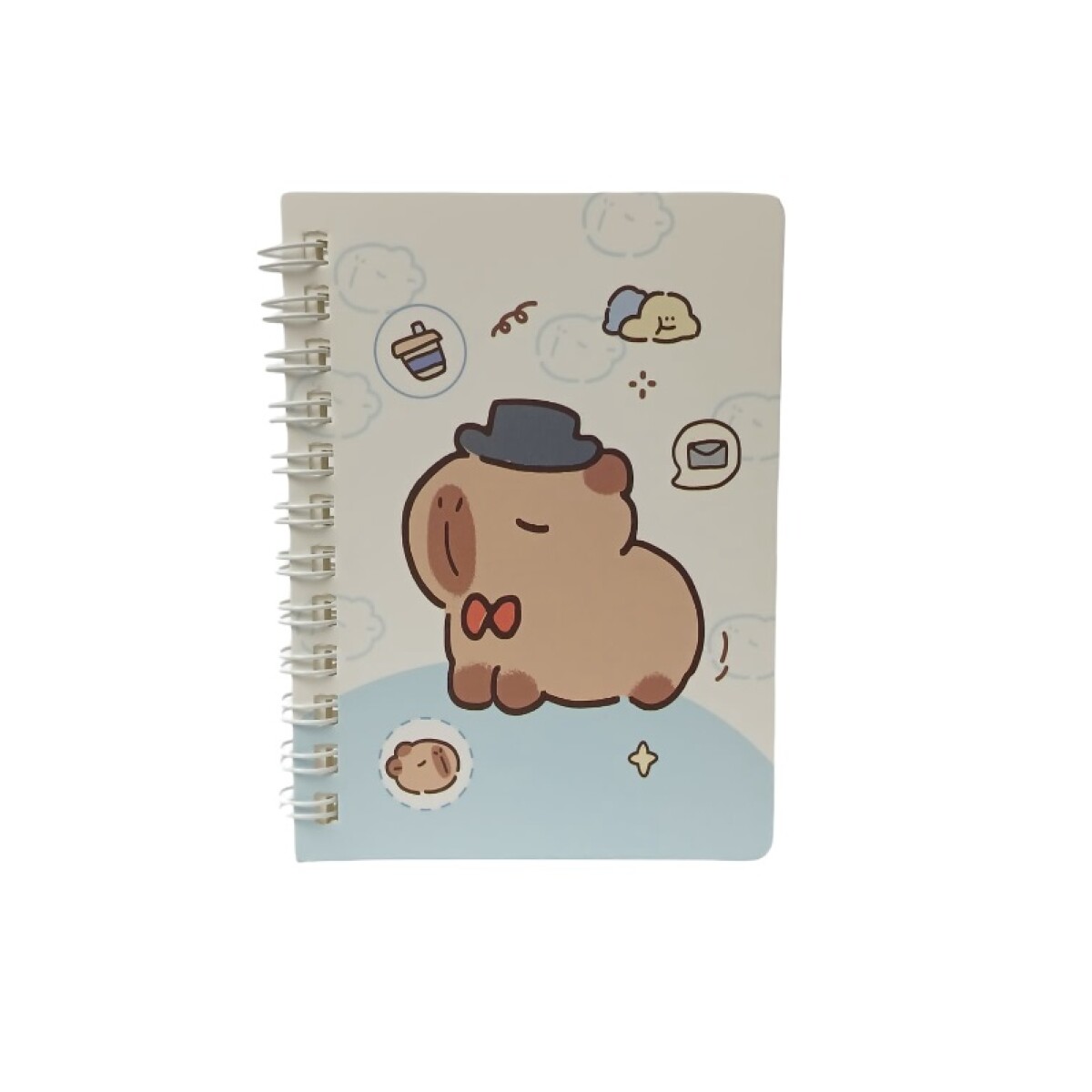 Cuaderno pocket capibara - celeste 