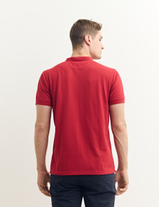 520750 REMERA HARRINGTON LABEL Rojo Oscuro