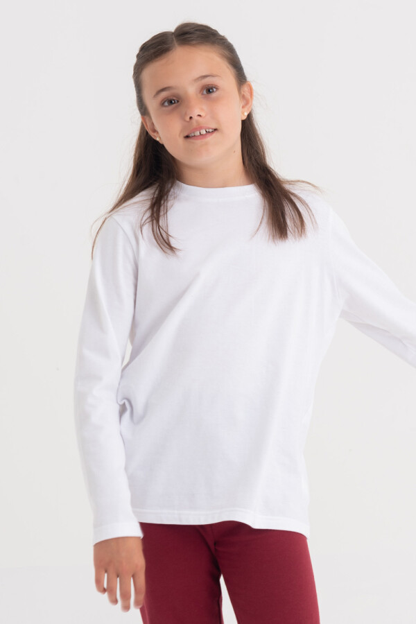 Camiseta manga larga Blanco