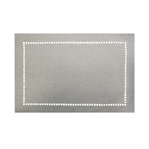 Individual con Vainilla Lino Liso Home Class 45 x 30 cm GRIS