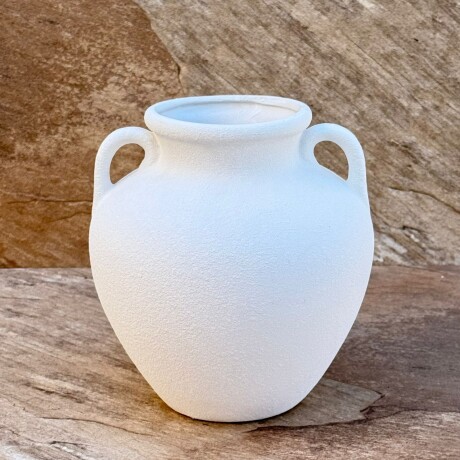 Florero Decorativo De Ceramica 18.5cm x 18.5cm x 19.5cm Florero Decorativo De Ceramica 18.5cm x 18.5cm x 19.5cm