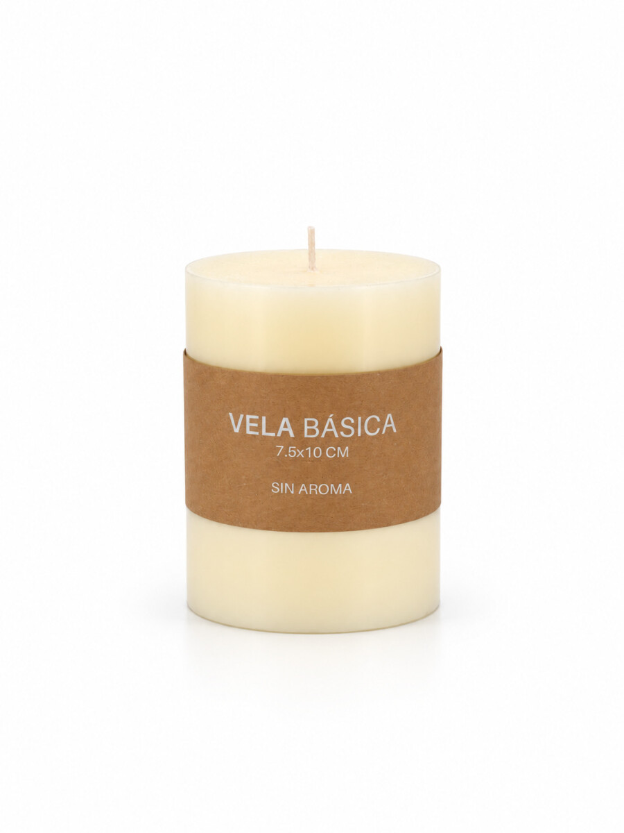 VELA SIN AROMA - BLANCO. 