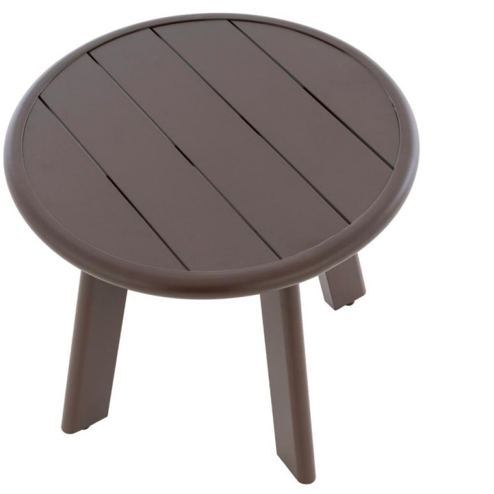 MESA LATERAL DE DISEÑO 100% ALUMINIO COFFEE