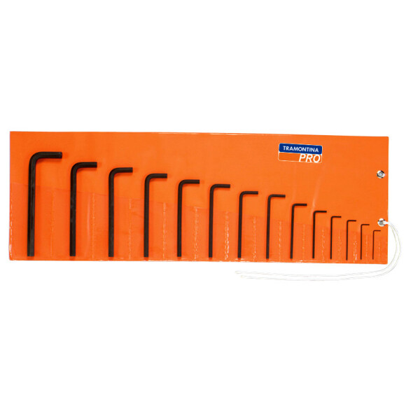 Juego 14 llaves tipo Allen largas "mm" -TRAMONTINA TN2398