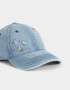 Caps Flores Gorra Denim Florcitas - Azul Gastado
