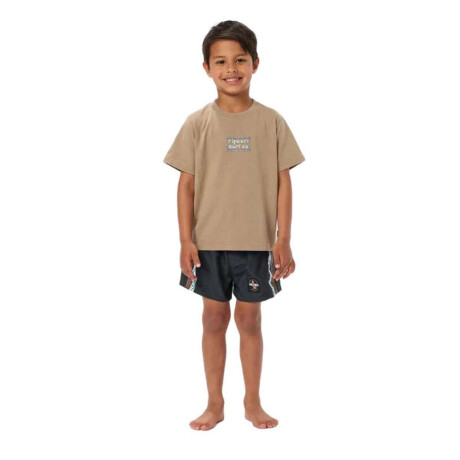 Remera Rip Curl Tube Town Scenic Niño Beige