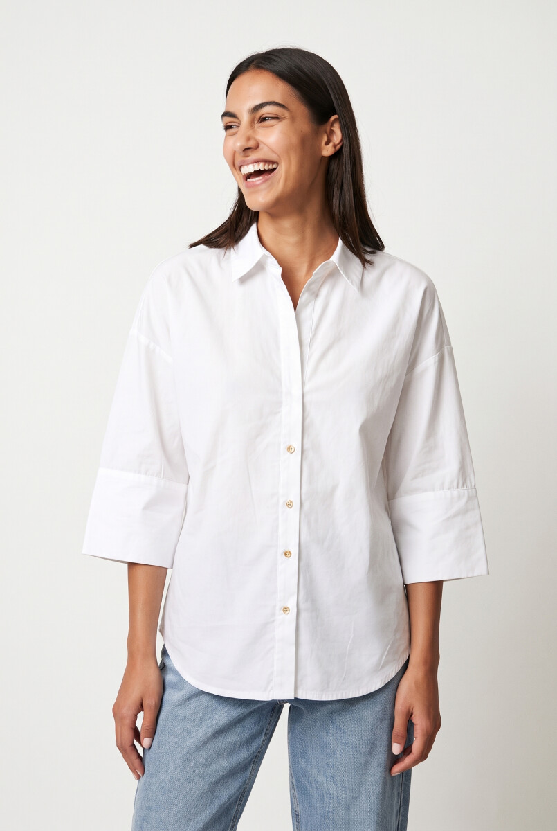 CAMISA MARESA - BLANCO. 