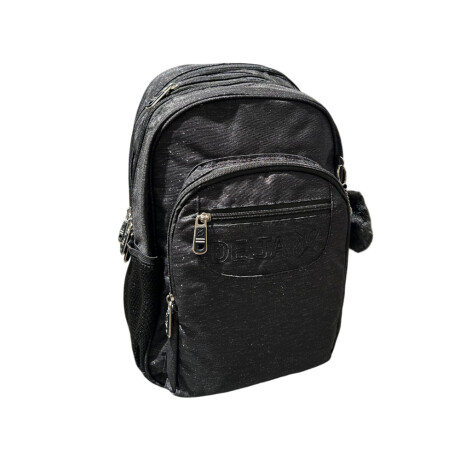 Mochila escolar espalda 17" con útiles Negro