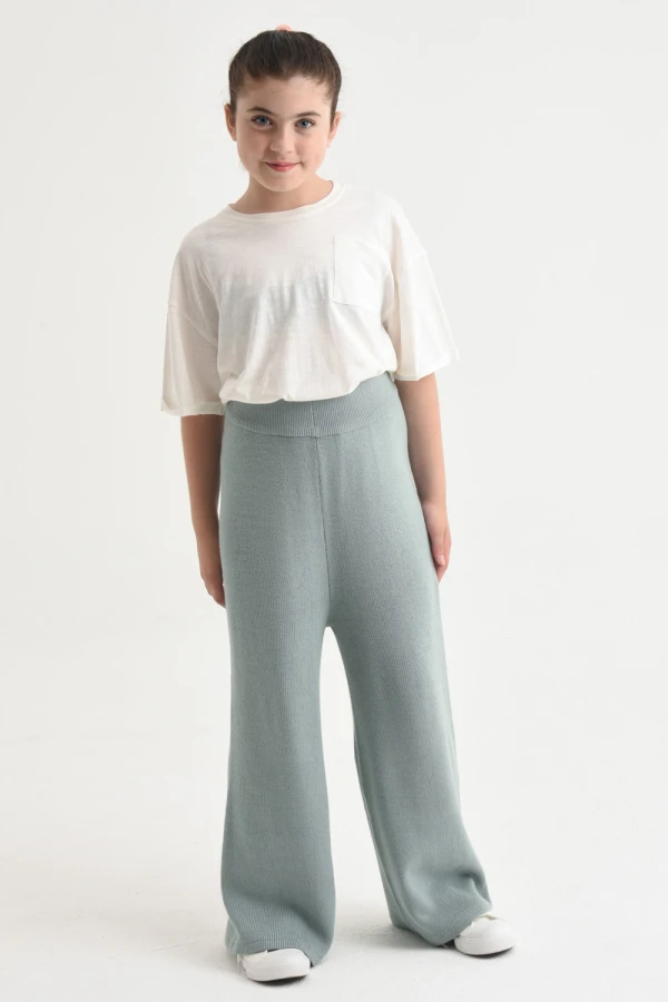 Pantalón moda tejido Verde