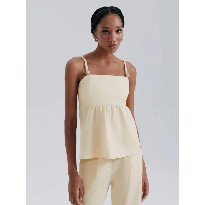 BLUSA MM FEM AMARELO CLARO