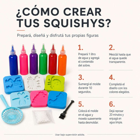 Kit para crear squishys - Animales Marinos Sc