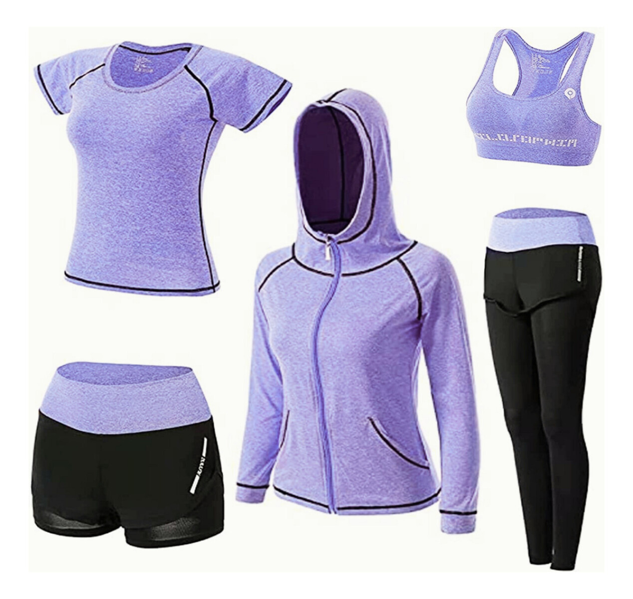 Conjunto Deportivo Dama Sport X5 Piezas 