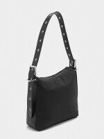 Bolso De Hombro Liso De Nylon negro