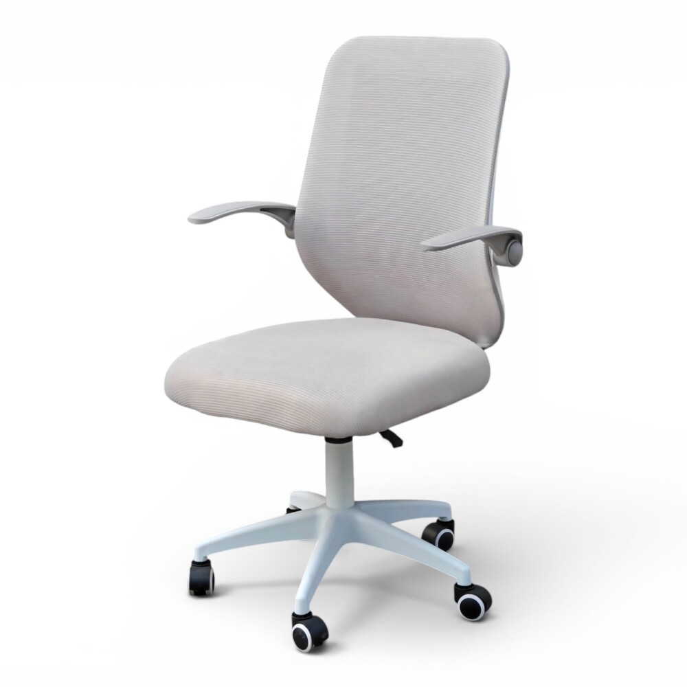 SILLA OFICINA ERGONÓMICA GIRATORIA REGULABLE CON RUEDAS GRIS