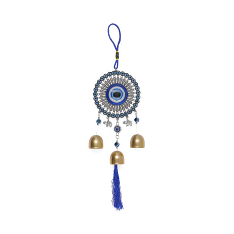 COLGANTE DE OJO TURCO CON CAMPANAS Gp094