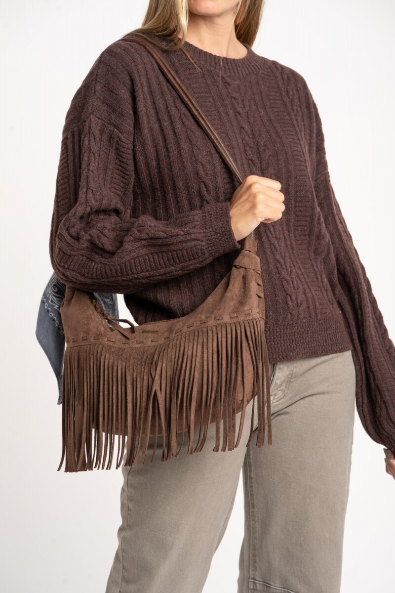 Sweater Texturado Lana Chocolate