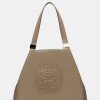Bolso Eterial en cuero graneado Taupe Niquel