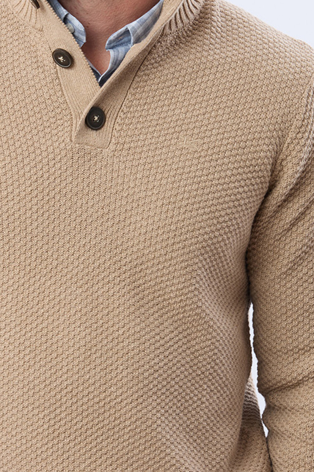 BUZO TEJIDO TEXTURADO Beige