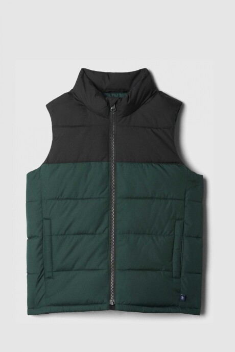 Chaleco Puffer Niño True Black