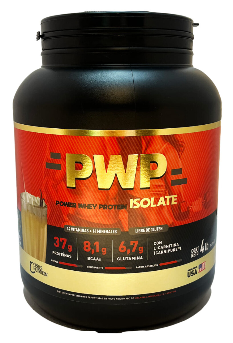 Power Whey Protein Isolate Vainilla 4 L x 1816 GR 