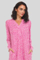 DRESS LARGO JASPEADO ROSADO