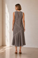 VESTIDO DIAGONAL MARRON