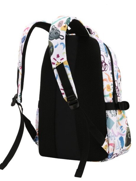 Mochila Estampada Premium Garabatos