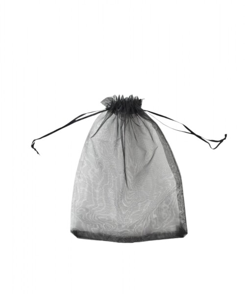 Bolsa organza 19x29 cm. NEGRO