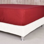 Sábana ajustable 120 hilos Color Bordo Super King