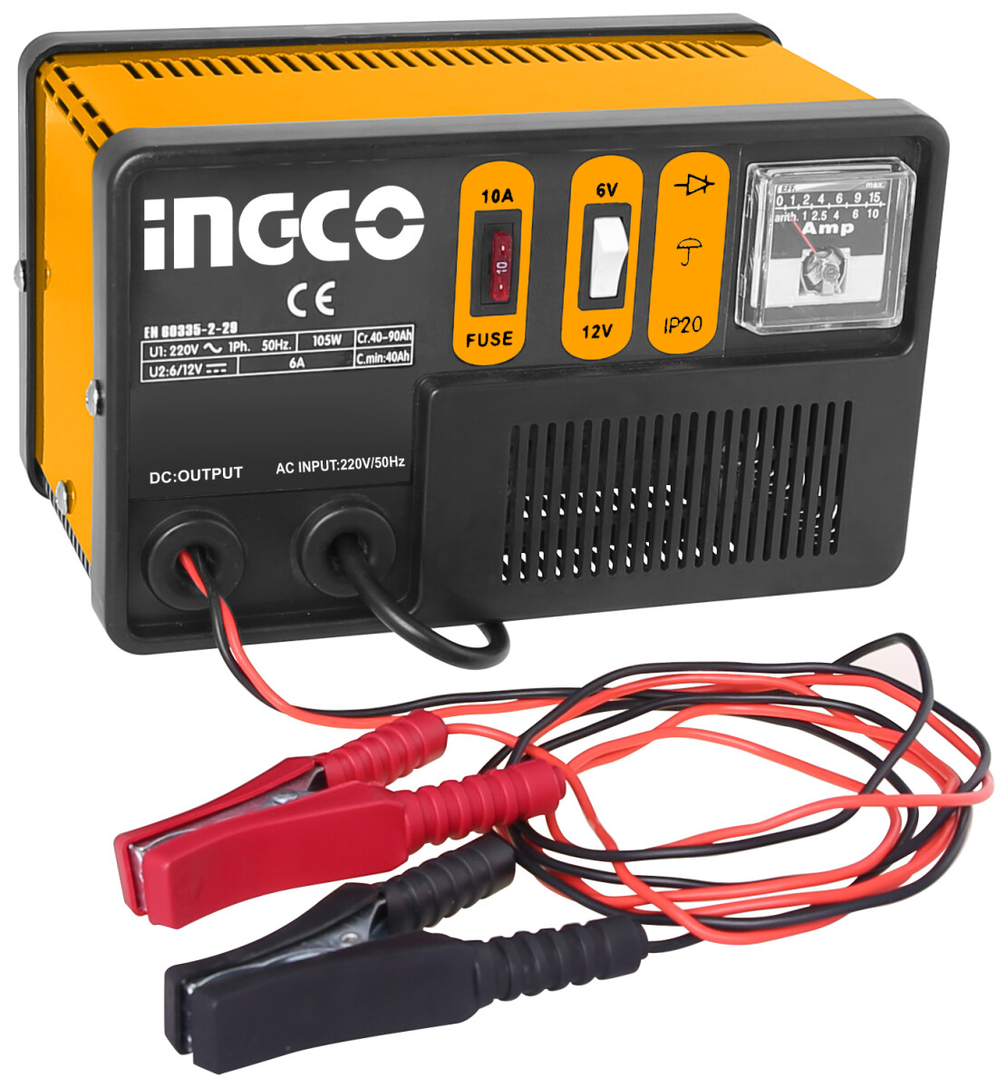 CARGADOR BATERIAS 6/12VOLT INGCO ING-CB1501 