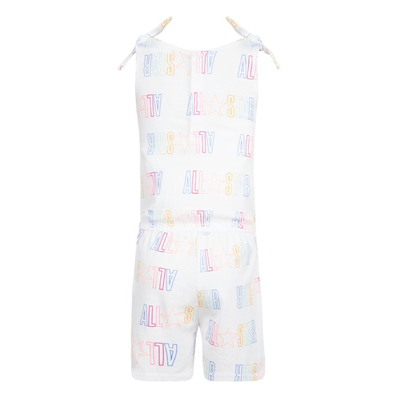 Vestido Printed All Star Tee Tank de Niña Blanco