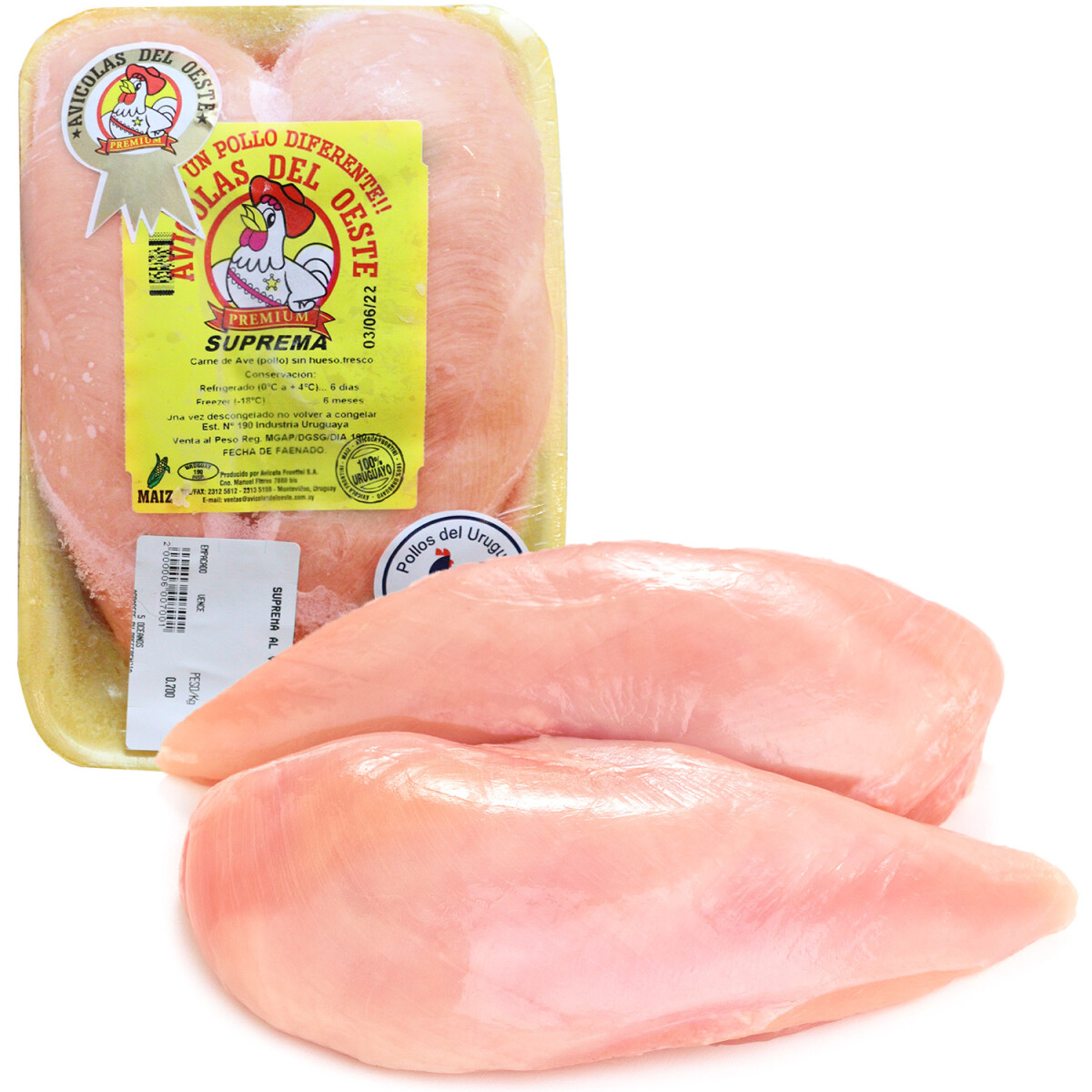 Suprema de Pollo x 650gr 