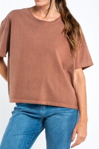 Remera Manga Corta Lavada Vison
