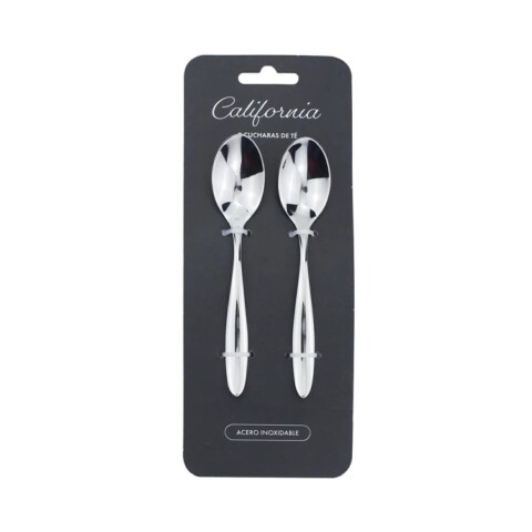 SET X2 CUCHARA DE TE 13.8CM ACERO CALIFORNIA SET X2 CUCHARA DE TE 13.8CM ACERO CALIFORNIA