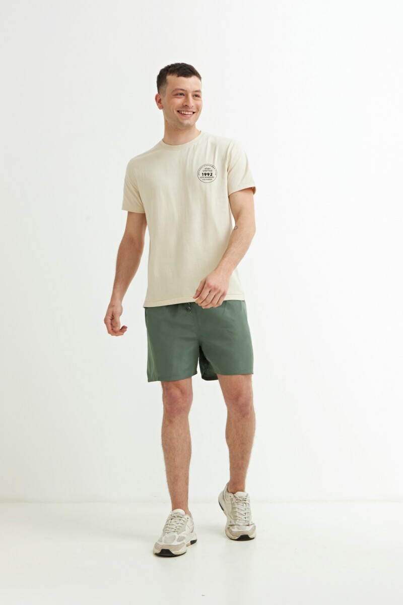 Short de baño - Verde oliva 