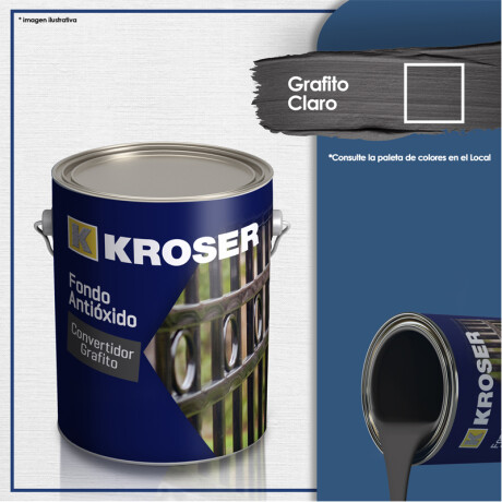 ESMALTE CONVERTIDOR SATINADO GRAFITO CLARO 3.6L KROSER ++ N/a