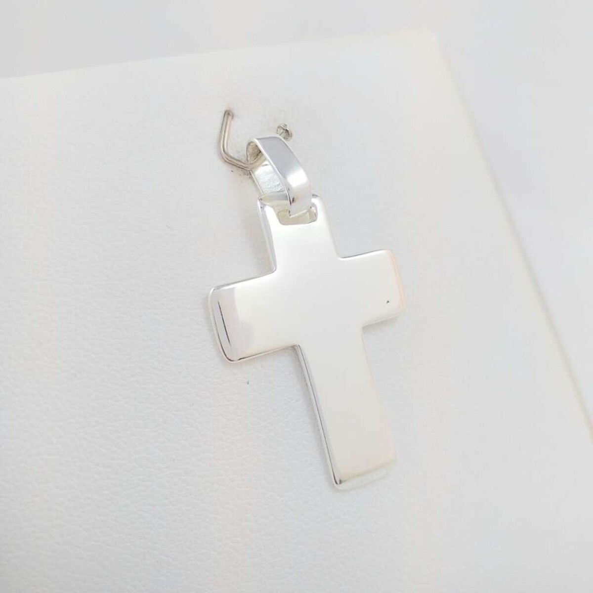 Cruz De Plata 925 Bombé - Espesor 1.5 mm 