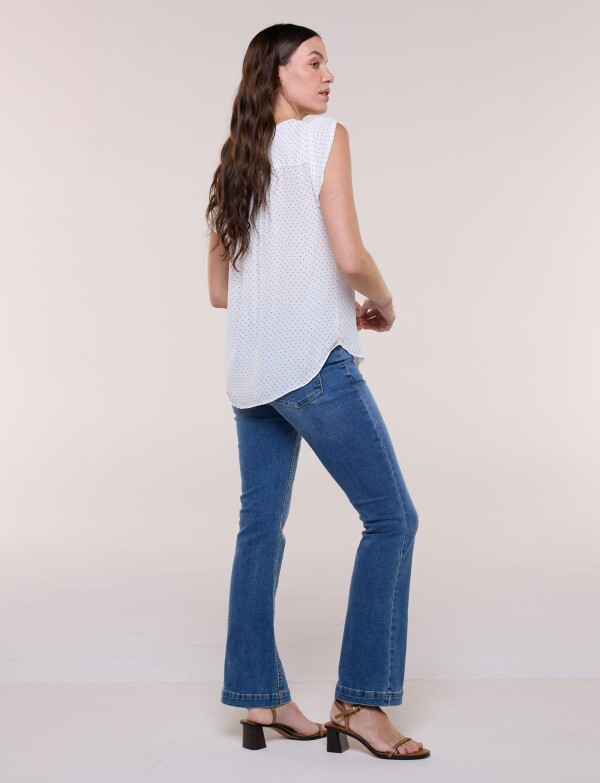 Blusa Lunares BLANCO/NEGRO