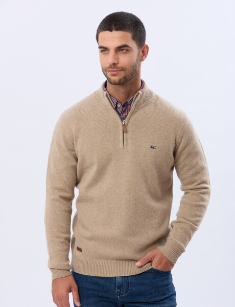 BUZO DE LANA DE ABRIGO Beige