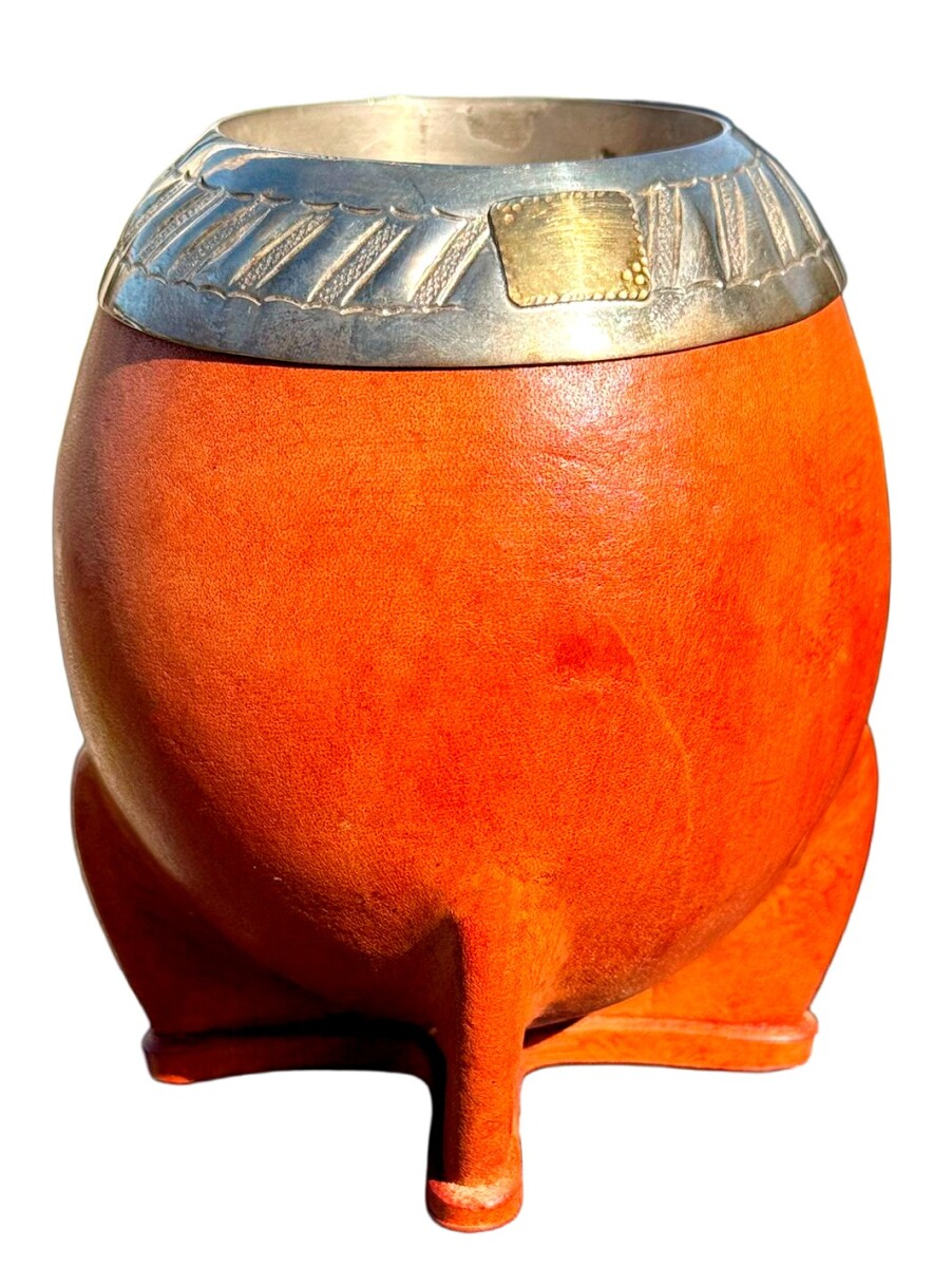 Mate porongo Plata y Oro - M78 