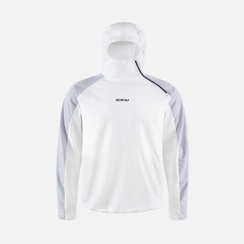Asymmetrical Hooded Desert Anorak - Hombre White/carbon