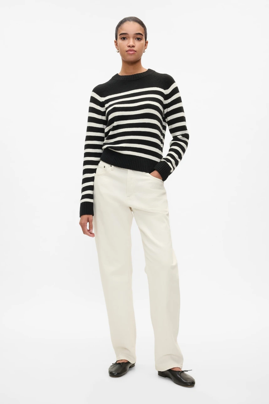 Buzo Cashsoft Cuello Redondo Mujer Sp Breton Str Black