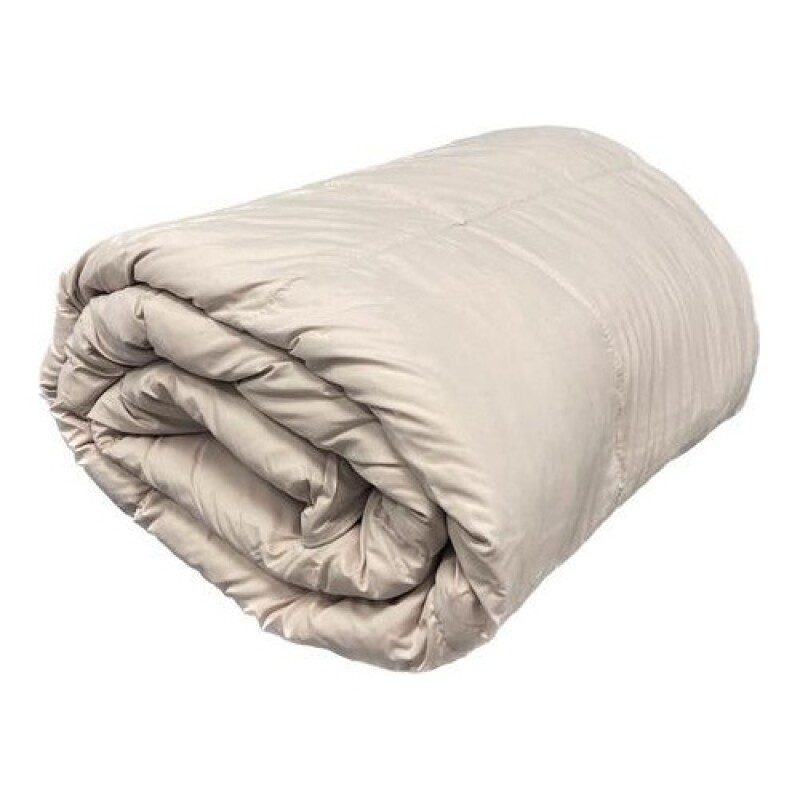 Acolchado De Plumas Home Class 2 Plazas En Microfibra Liso