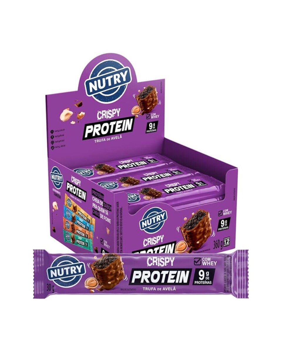 Barra de proteina 30gs x12 Nutry - Avellana 
