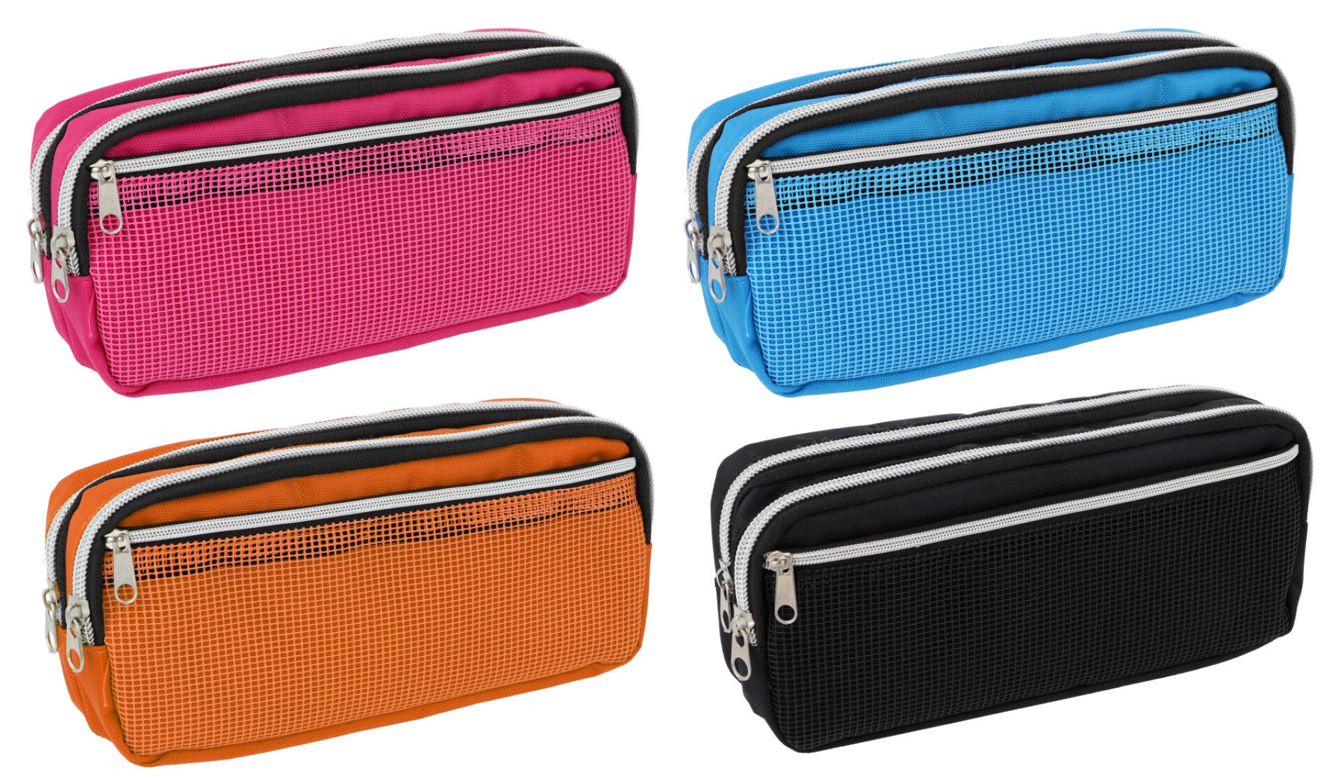 CARTUCHERA TELA RECTANGULAR BOLSILLO 