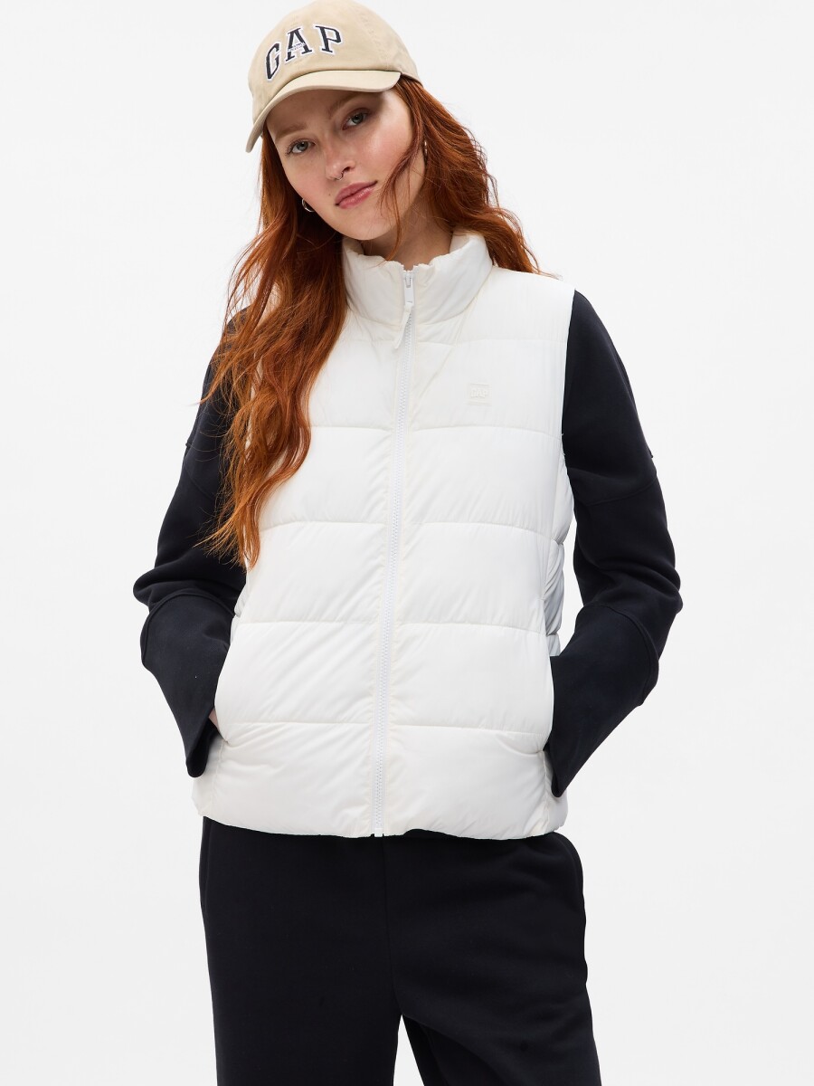 Chaleco Puffer Mujer - Ivory Frost 